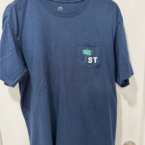 Southern Tide Men's Blue Pocket Tee